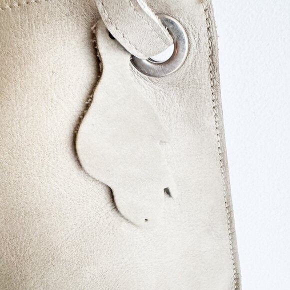 Roots Light Grey Beige Small Classic Crossbody Bag - Picture 6 of 10